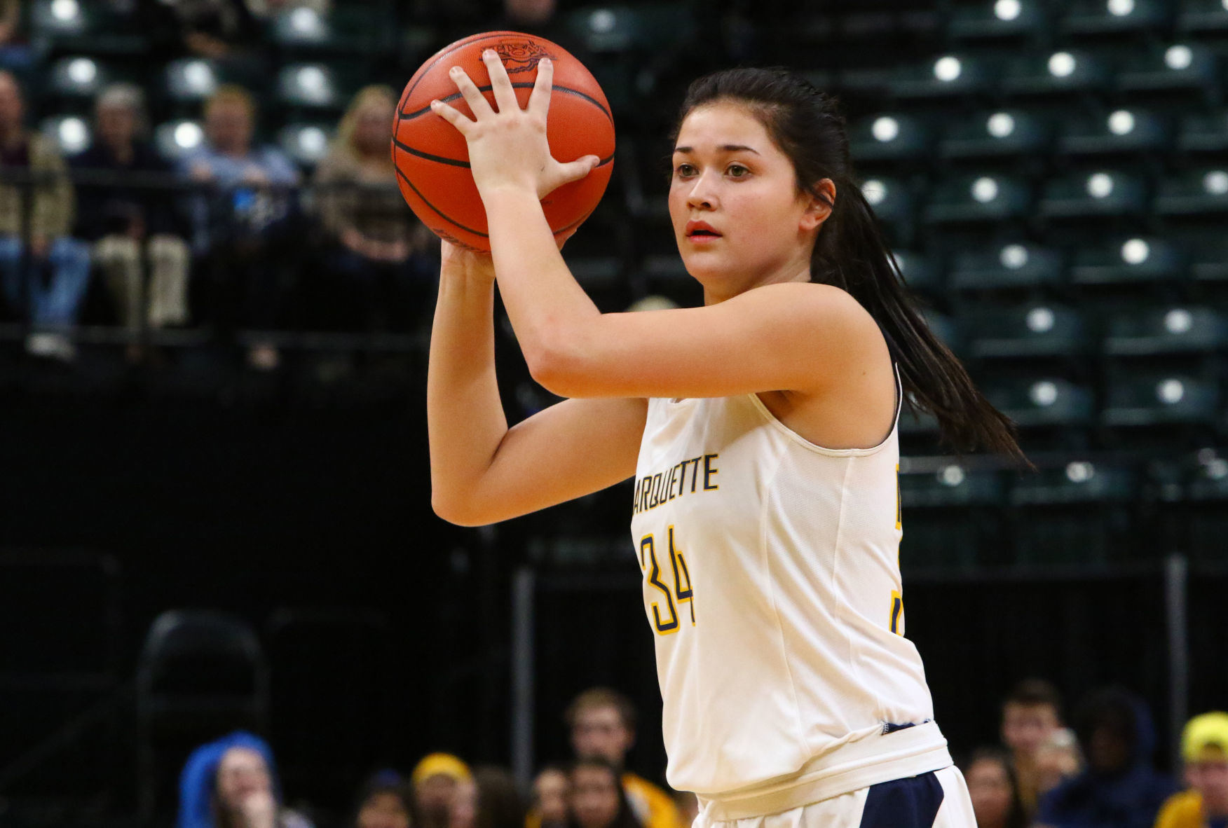 Gallery: Girls Basketball State Finals: Marquette Catholic vs. Vincennes Rivet